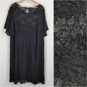 Love & Legend Lace Flutter Sleeve Dress